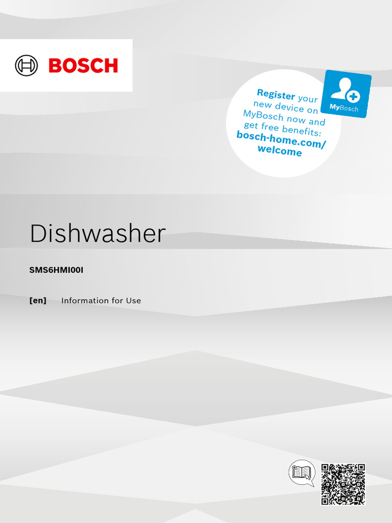 Bosch Dishwasher User Manual