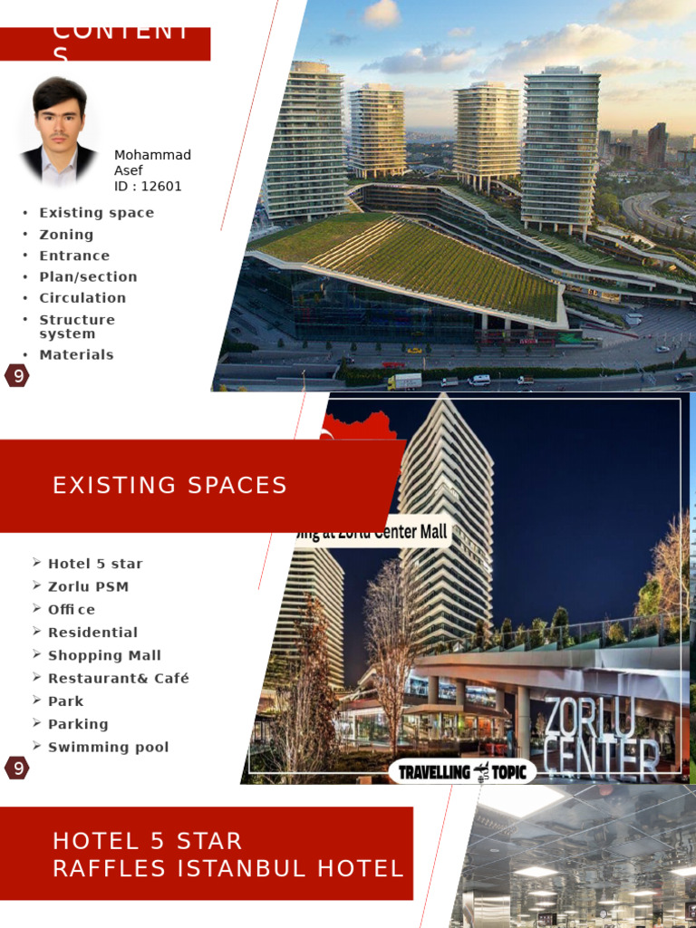 Zorlu Center: Spaces and Structure Overview | PDF