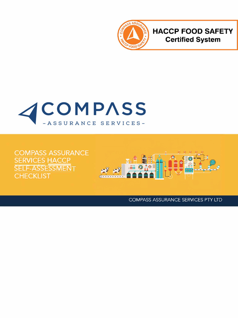 HACCP Self Assessment Checklist Guide | PDF | Food Safety | Safety