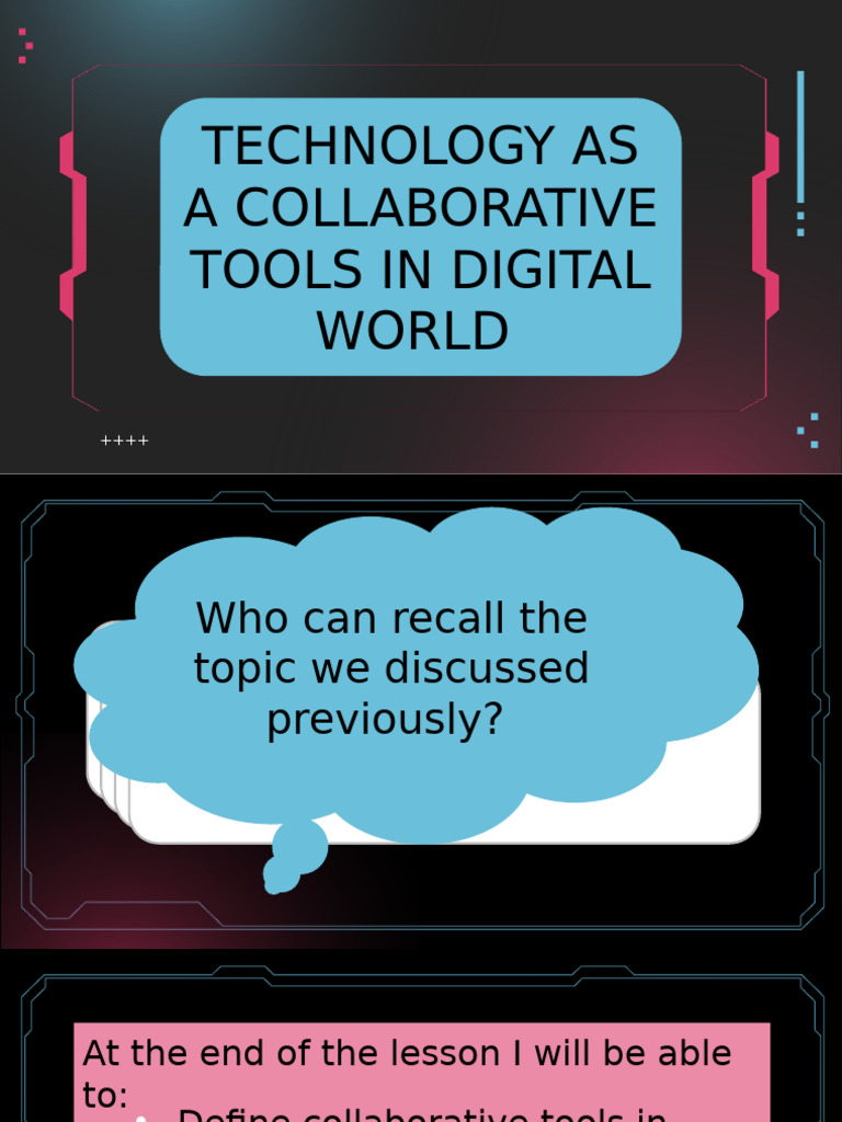 Technology As A Collaborative Tool | PDF | Blog | Behavior Modification