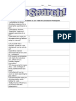 Job Search Worksheet