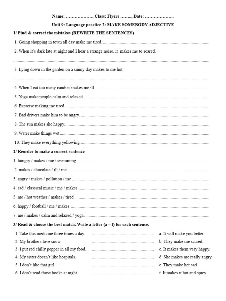 Language Practice: Make Somebody Adjective | PDF | Chess Openings | Chess