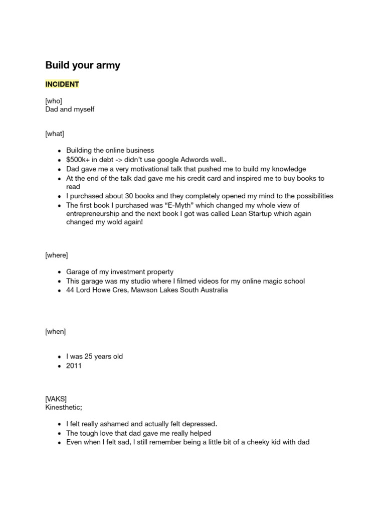 Build Your Army: Lessons in Learning | PDF