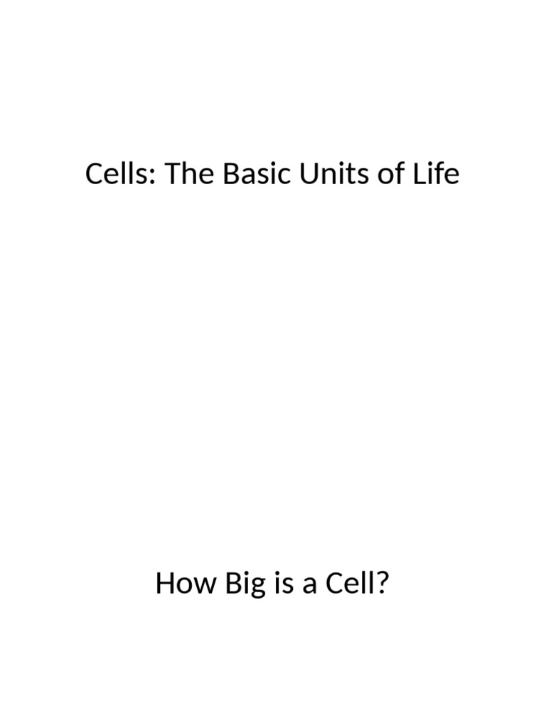 Understanding Cell Structure and Types | PDF