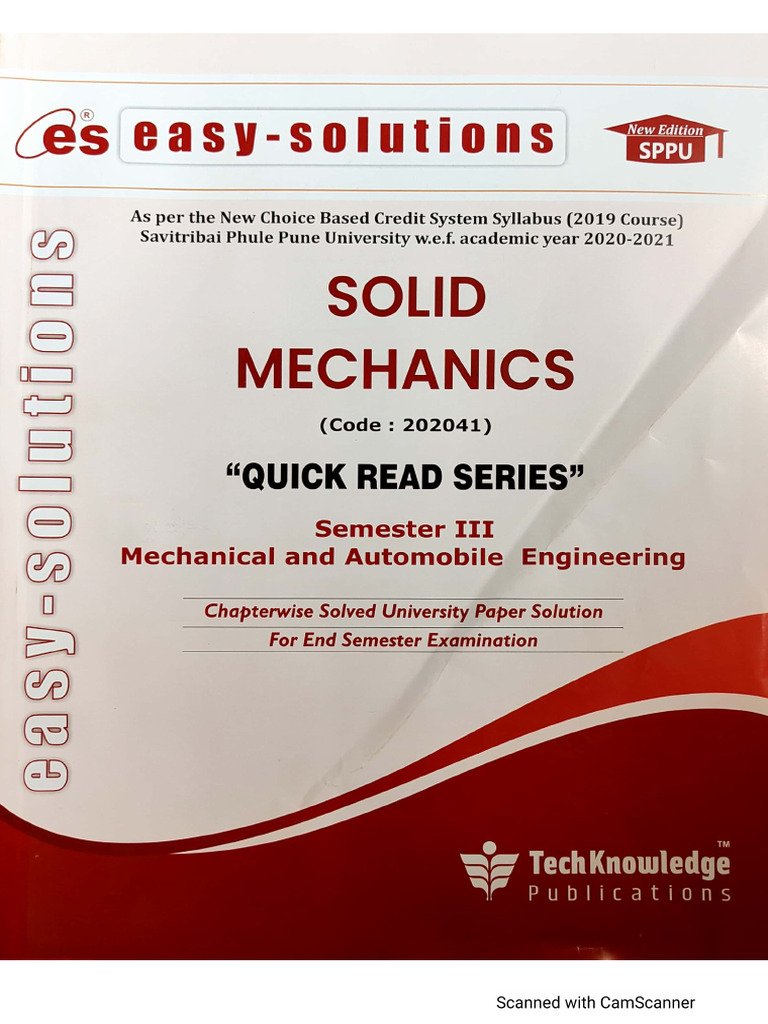 Solid Mechanics Easy Solution | PDF