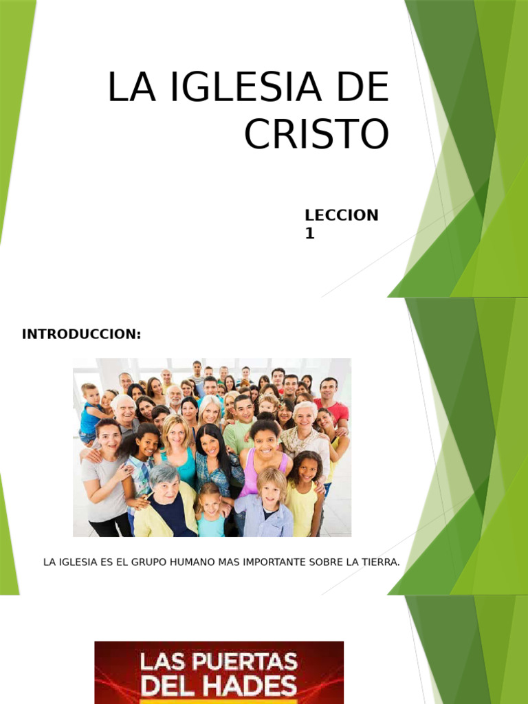 Leccion 1 La Iglesia de Cristo | PDF | Cristo (título) | Iglesia cristiana