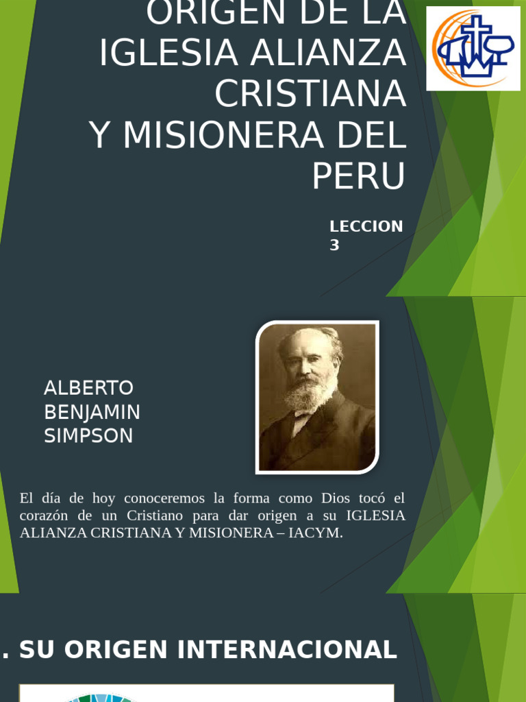 Origen de la Iglesia Alianza Cristiana | PDF