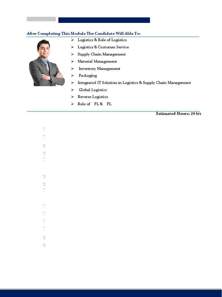 Comprehensive Logistics and Supply Chain Training | PDF | Warehouse ...