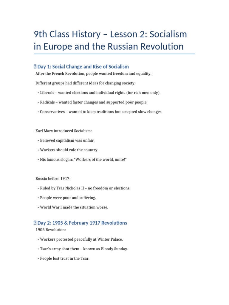 Socialism and the Russian Revolution | PDF