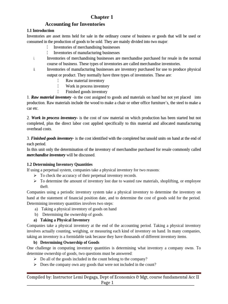 Understanding Inventory Accounting Basics | PDF | Depreciation | Cost ...