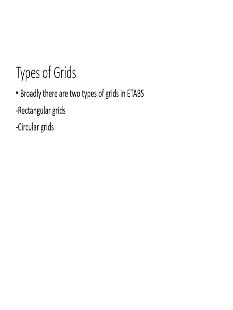 5 Rectanglar Grids in Etabs | PDF