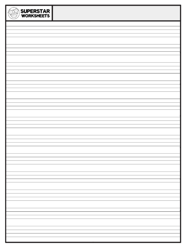Blank Writing Paper HW T 72 | PDF