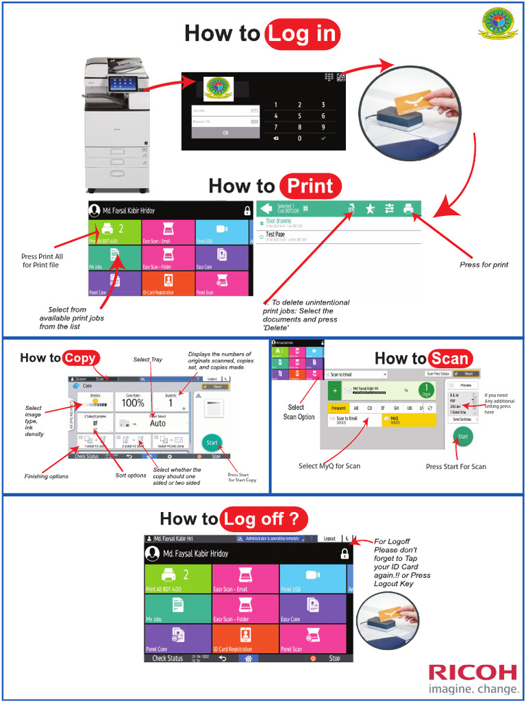 Print and Scan Instructions Guide | PDF