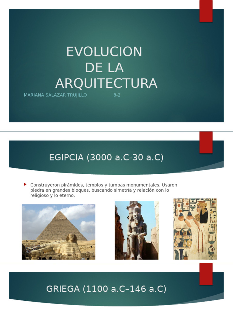 Evolución de la Arquitectura a través del Tiempo | PDF | Estilo ...