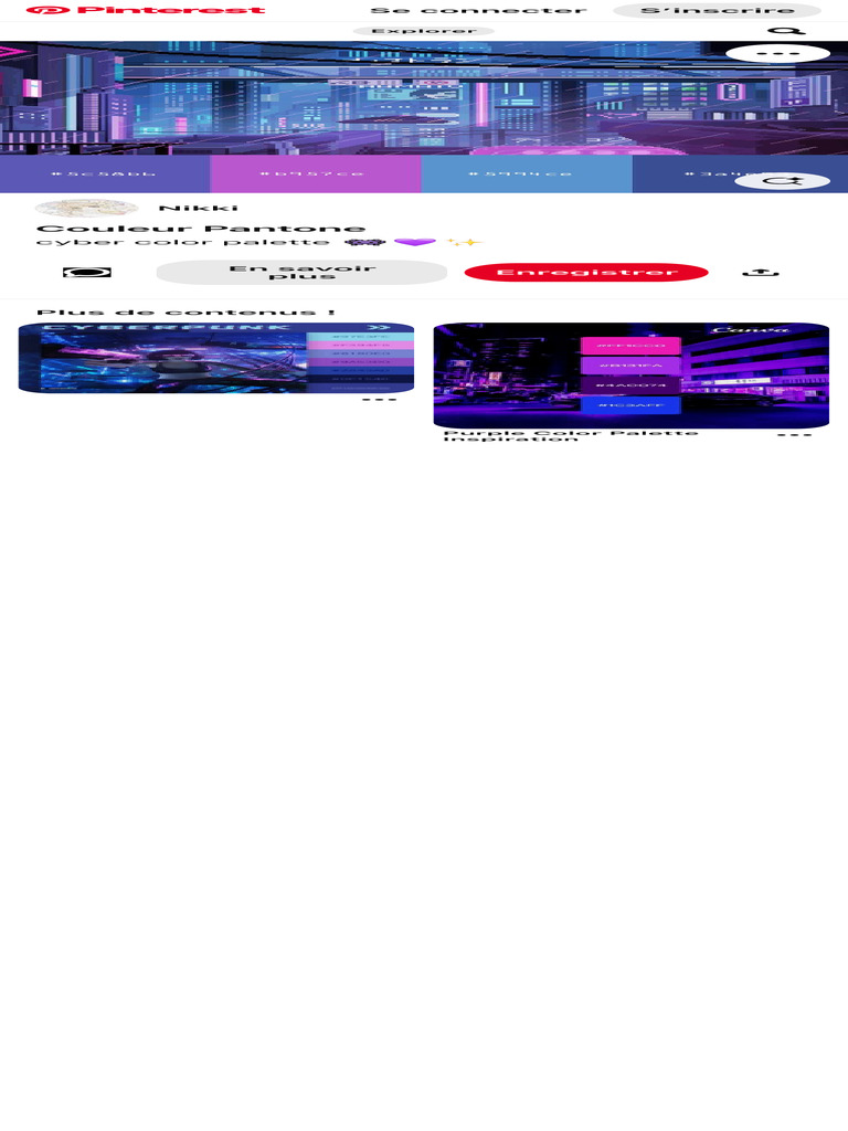 Palette de Couleurs Cyber | PDF