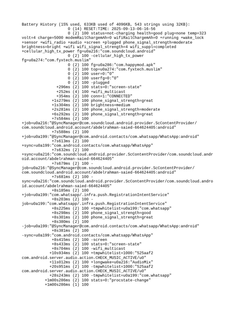 Battery Usage and Status Report | PDF | Embedded Linux Distributions ...