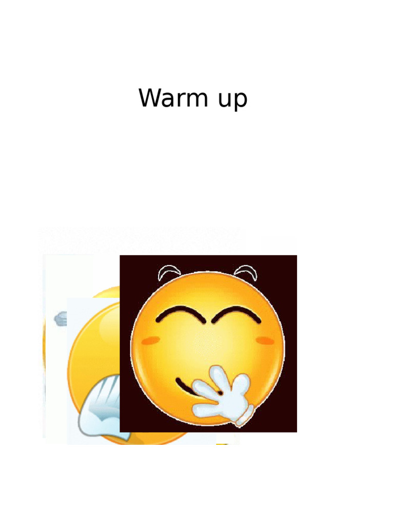 Warm Up | PDF