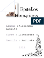 Epítetos Homéricos