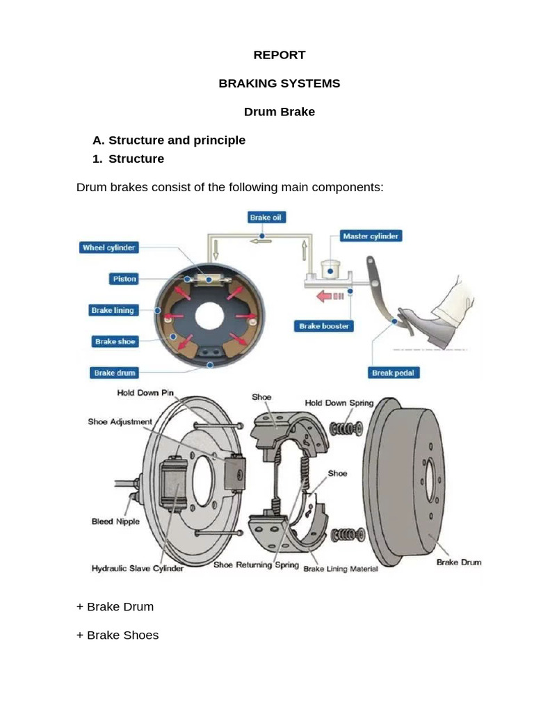 Drum Brake System Overview and Maintenance | PDF | Brake | Vehicle ...