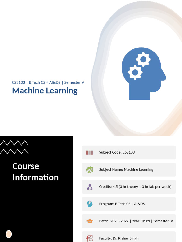 Machine Learning Course Overview | PDF | Machine Learning | Deep Learning