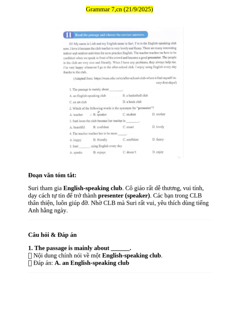 Grammar 7, CN (21:9:2025) | PDF