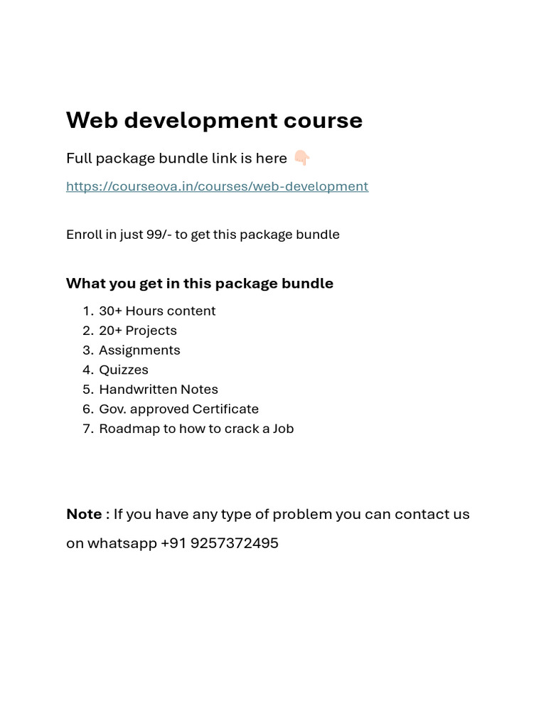 Affordable Web Development Course Bundle | PDF