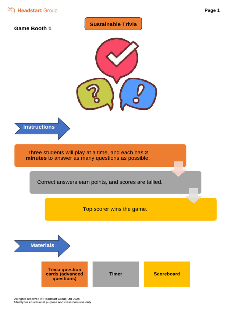 #Instruction Cards - Fun Day | PDF