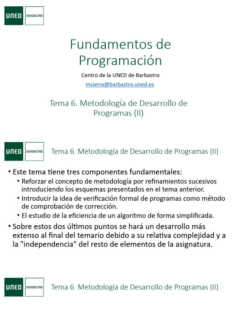 Metodología de Desarrollo de Programas | PDF | Programa de computadora ...