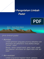 Teknologi Pengolahan Limbah Padat