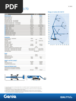 ジーニーページ Genie ZX 135-70 | PDF | Pressure | Car
