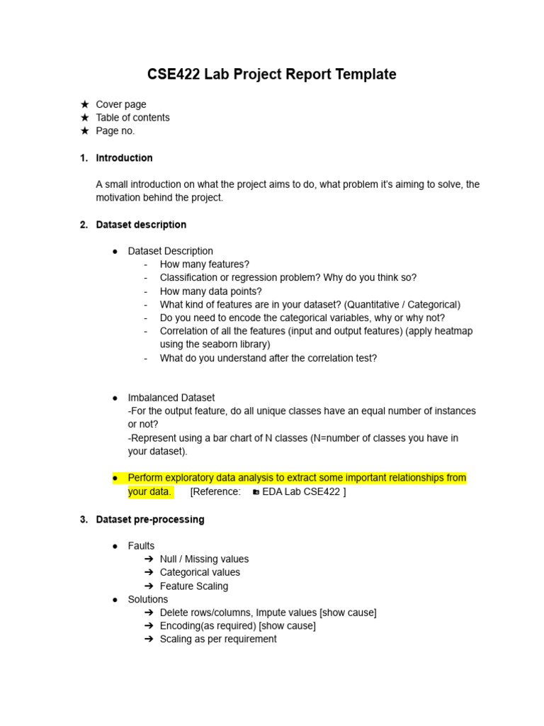 AI Project Report Template | PDF | Receiver Operating Characteristic ...