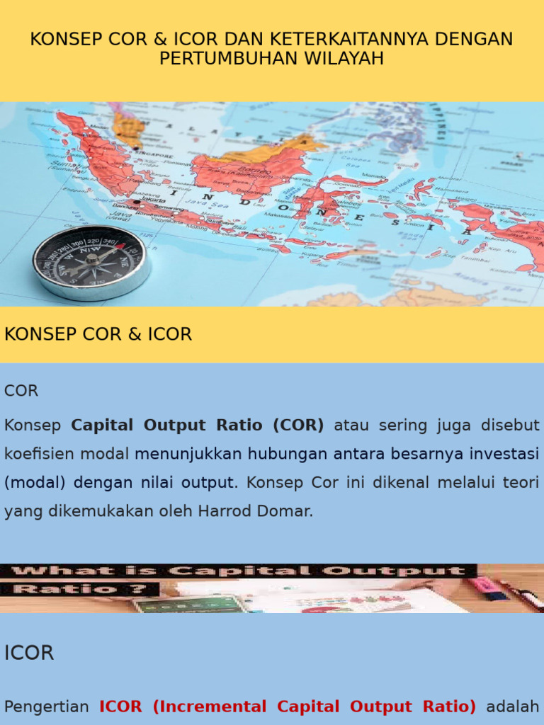 Konsep Cor & Icor Dan Keterkaitannya Dengan Pertumbuhan Wilayah | PDF