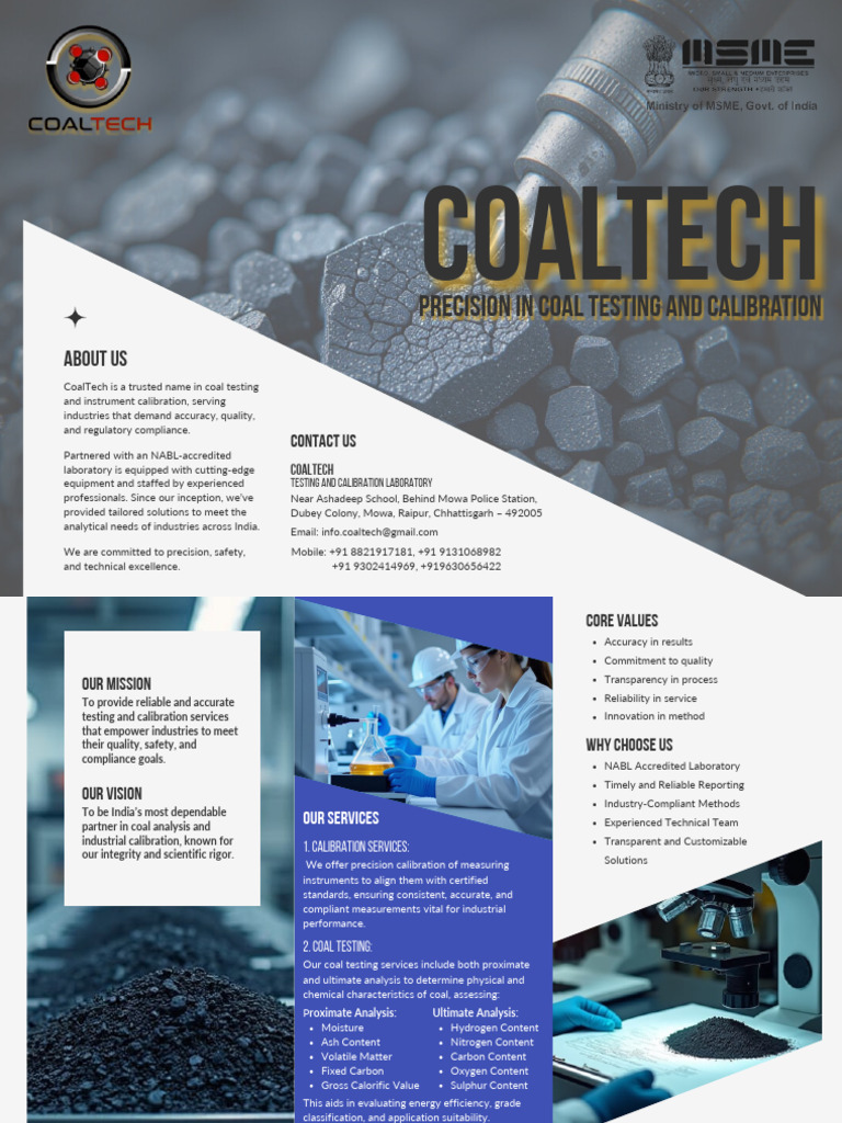 Coal Testing and Calibration Services | PDF | Calibration
