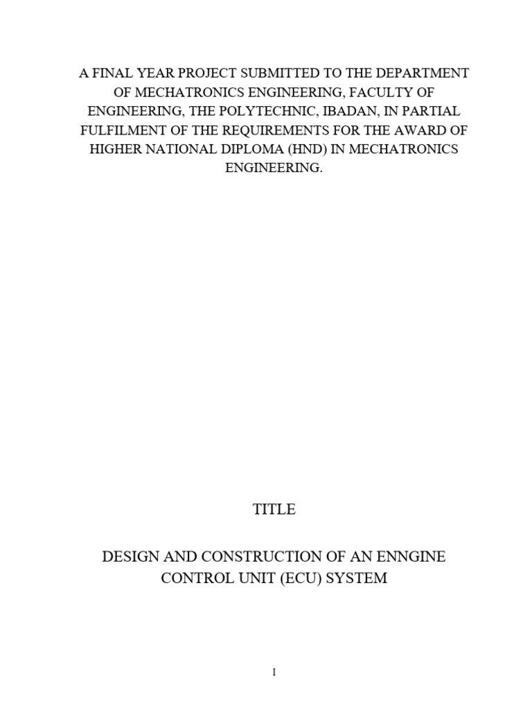 Ecu Engine Control Unit1 | PDF | Throttle | Internal Combustion Engine