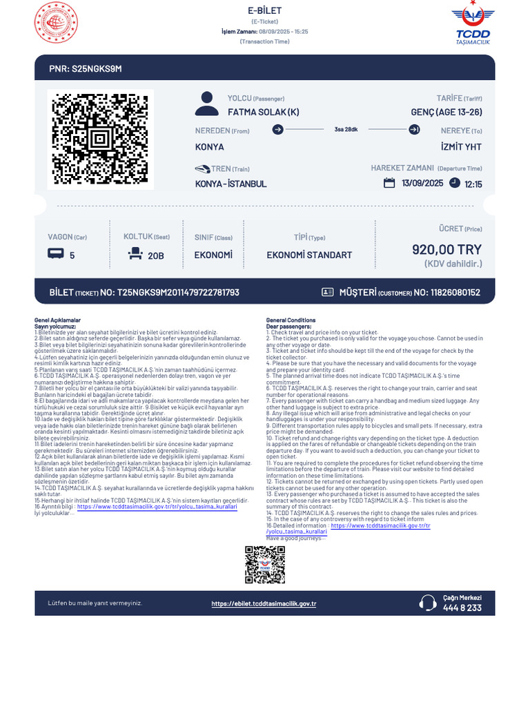 E Bilet | PDF