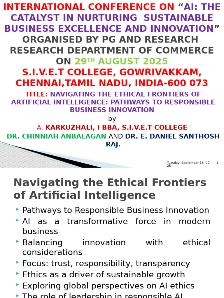 Ethical AI for Responsible Innovation | PDF | Artificial Intelligence ...