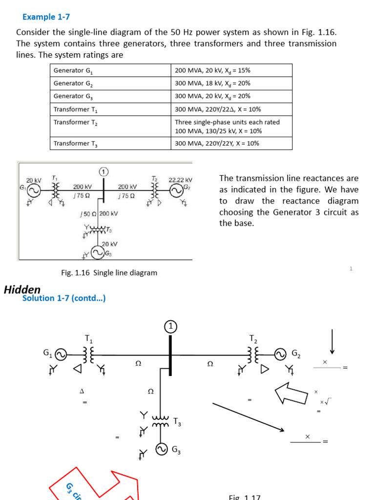 Reactance Diagram for Power System Analysis | PDF | Transformer ...
