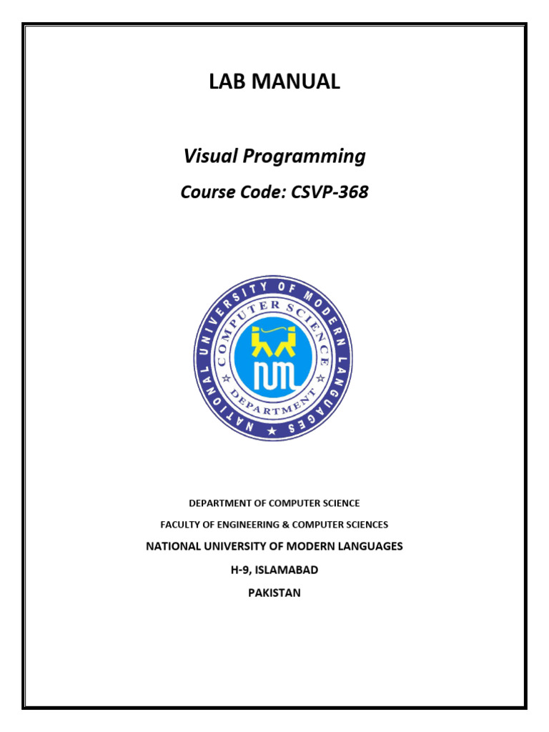 Understanding CSVP in Visual Programming | PDF | C Sharp (Programming ...