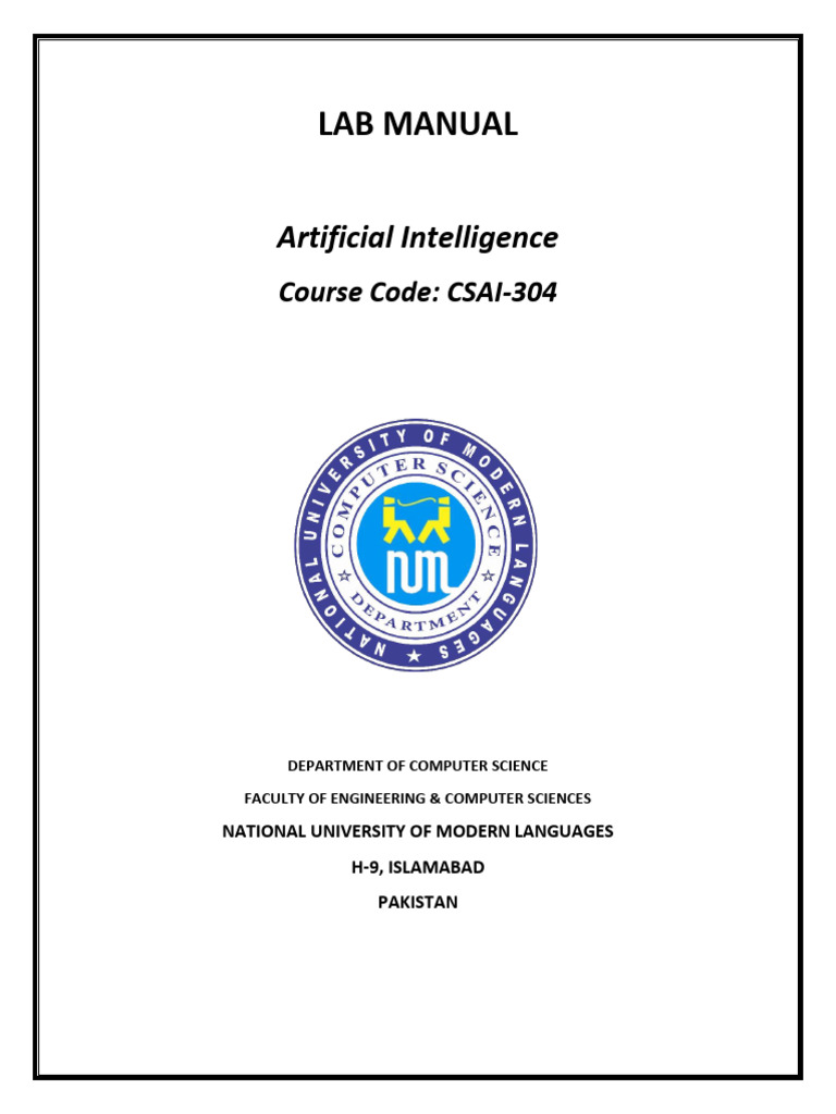 AI Lab Manual for Python Programming | PDF | Artificial Intelligence ...