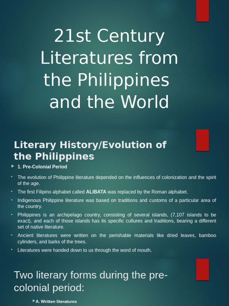Evolution of Philippine Literature | PDF | Philippines | Tagalog Language