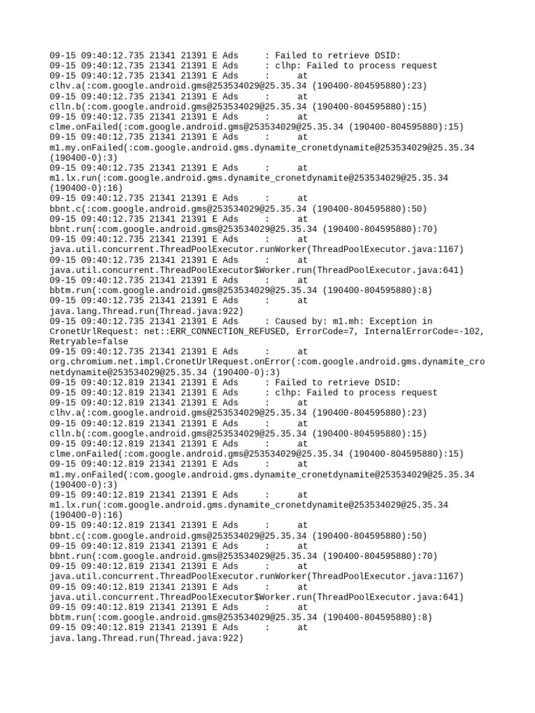 Google Ads DSID Retrieval Error | PDF | Computer Networking | Internet