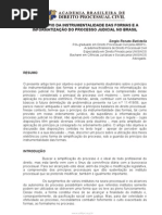 Artigo Principio Da Instrumentalidade Das Formas e o Processo Virtual