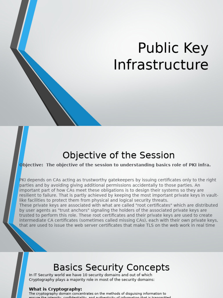 Understanding Public Key Infrastructure Basics | PDF | Public Key ...