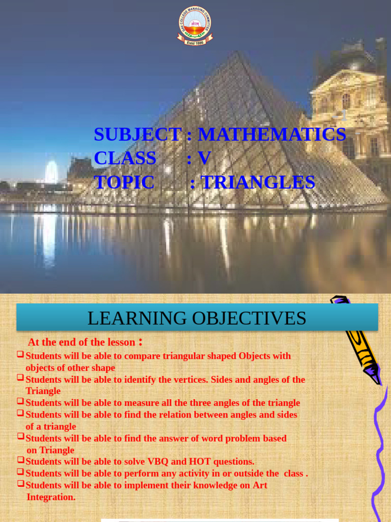 Understanding Triangles for Grade 5 | PDF | Triangle | Angle