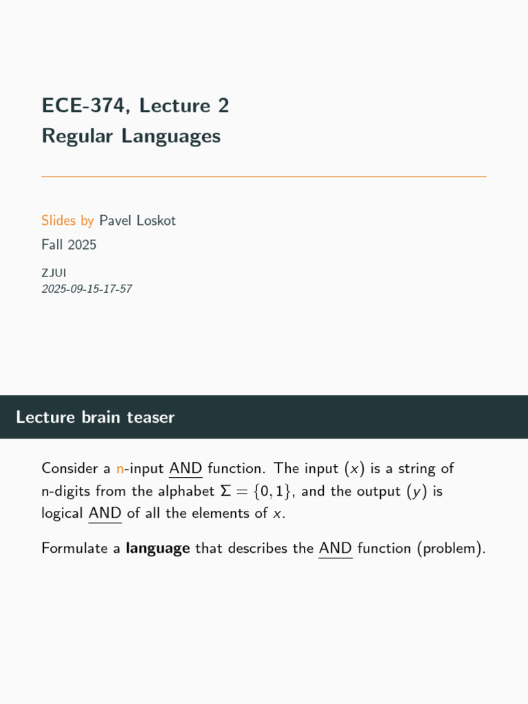 Lec 02 | PDF | Regular Expression | Mathematics