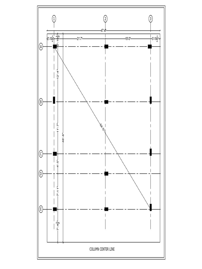 Column Center Line | PDF