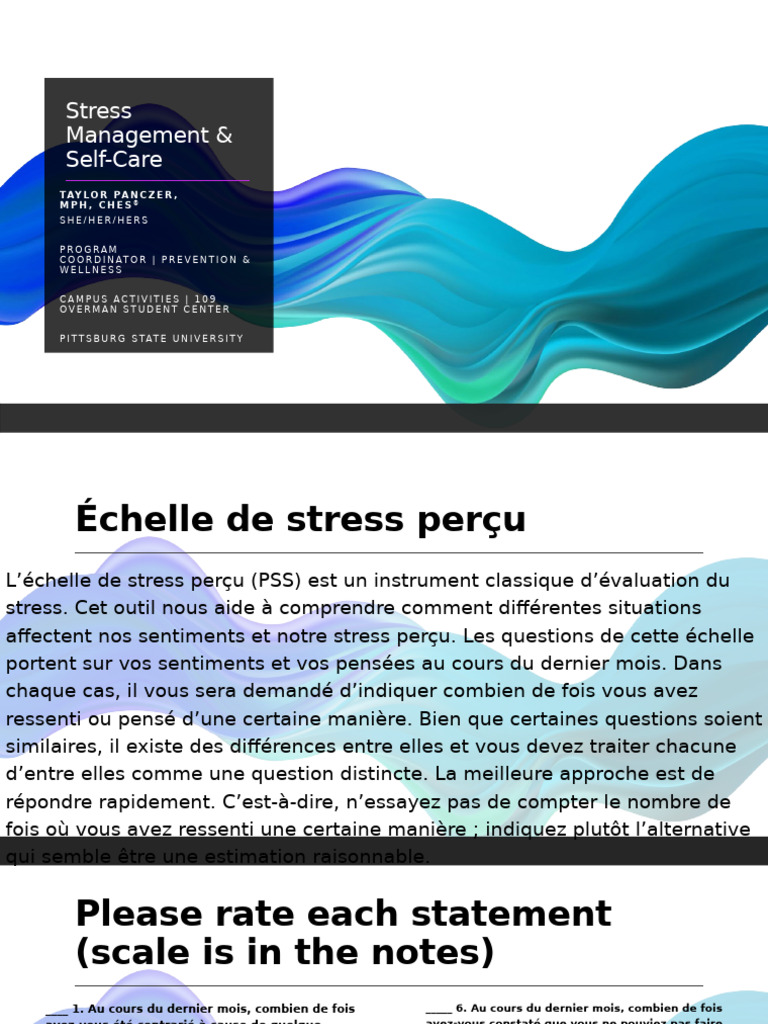 Gestion du stress et auto-soins efficaces | PDF | Psychologie ...