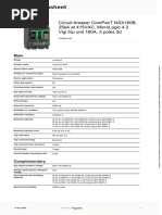 Product Data Sheet: Circuit Breaker Compact Ns1600N, 50 Ka at 415 Vac ...