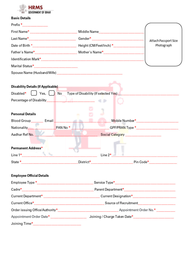 HRMS Employee Onboarding Form | PDF