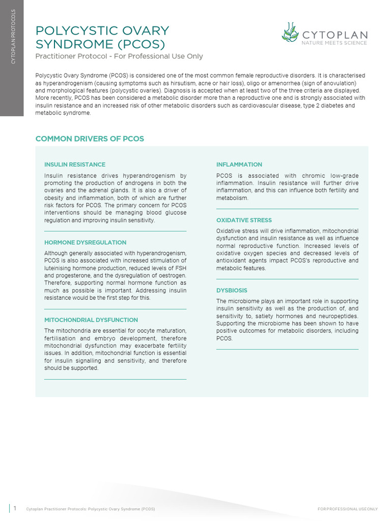 PCOS Practitioner Protocols Guide | PDF | Polycystic Ovary Syndrome ...